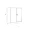 Hirsh Storage Cabinet, 42 in H, 36 in W, 18 in D, Recessed Twist, Keyed, Putty, 2 Shelves 22001 - alternate 3