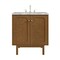 James Martin Vanities Laurent 30" Single Vanity, Honey Oak w/ 3 CM Carrara Marble Top 545-V30-HNO-3CAR - alternate 1