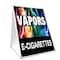Signmission Vapors E-cigarettes, 36 Inch x 24 Inch A-frame Yard Sign, Plastic Sign SBC-2436-Vapors E-cigarettes - alternate 1