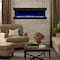 Edendirect 76-in W Black Wall mount LED Flat wall Electric Fireplace with Remote Control Included ZR-TS72 - alternate 3