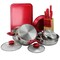 Megachef 22 Piece Aluminum Cookware Combo Set in Red MC-CS2200 - alternate 3