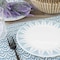 Ultra By Gibson Piper Point 4 Piece 10 Inch Round Tempered Opal Glass Dinner Plate Set in Blue 138945.04 - alternate 2