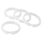 Simple Spaces Shower Curtain Ring, Plastic, Frosted, 1 cm W, 2-3/8 in H SD-ORING-F3L - alternate 1