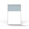 Ghent Floor Partition, Aluminum Frame with Magnetic Porcelain and Silver Vinyl Panels, 72''H x 48''W MP7248-20-8F - alternate 3