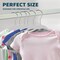 Lifemaster White Velvet Kids Hangers 50 Pack, 10.83" Non-Slip, Slim ABS, Swivel Hook & Notches LMVVBH50WH - alternate 4