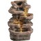 Lumineo 10.6'' W.x15.4'' H.x8.3'' L. Polyresin Rock Waterfall Fountain 9788062 - alternate 1