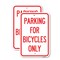 Signmission Parking for Bicycles Only Sign, 18'' X 24'' 2 Signs, Heavy Gauge Aluminum, 2PK A-1824-2PACK-23447 - alternate 1