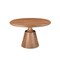 Homeroots 48" Natural Wood Pedestal Base Round Top Dining Table 565244 - alternate 4