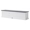Homeroots 71in Classic White and Black Entertainment Unit with Two Drawers 397710 - alternate 2