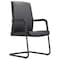 Leisuremod Evander Office Chair in Upholstered Leather and Iron Frame, Black EGO23BLL - alternate 1