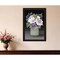 Homeroots Lilac Mason Jar Floral 1 Black Framed Print Wall Art 416139 - alternate 2