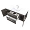 Cutler Silhouette Collection 48 in Wall Mount Bathroom Vanity - 2 Doors, 2 Drawers With Top, Zambukka FV-ZAMBUKKA48 - alternate 2