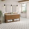 James Martin Vanities Malibu 72" Double Vanity, Amber Birch, w/ 3 CM Siberian Silestone Top 505-V72-AMB-3SFR - alternate 4