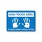 Signmission PSA, High Touch Area Wash Hands Often, 24in X 18in Peel And Stick Wall Graphic, NS-RD-1824-25350 OS-NS-RD-1824-25350 - alternate 1