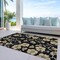 Homeroots 10' X 14' Black And Gold Floral Washable Indoor Outdoor Area Rug 599999 - alternate 5