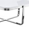 Homeroots 35" White And Silver Metallic Stainless Steel Square Coffee Table 543860 - alternate 2