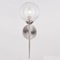 Vaxcel Olson 1 Light Satin Nickel Mid-Century Modern Wall Sconce Clear Glass Globe W0409 - alternate 4