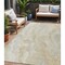 Homeroots 5' X 8' Beige And Silver Abstract Washable Indoor Outdoor Area Rug 618353 - alternate 1