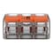 Wago Lever Wire Connector, 12 AWG Max, 3 Port, Transparent, Polycarbonate Insulation, 600 V, 32 A, 50 PK 221-413/K194-4045 - alternate 3