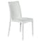Leisuremod Weave Mace Indoor/Outdoor Dining Side Chair, White MC19W - alternate 1