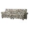Homeroots 76" Sage Navy Blue Burgundy And Off White Upholstered Floral Sofa 719573 - alternate 3