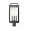 Z-Lite Hartwell 4-Light Outdoor Post Mount Fixture, 10 in W x 22.75 H, Sand Black 5019PHBR-BK - alternate 2