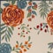 Homeroots 4' X 6' Ivory Blue Orange And Green Floral Indoor Outdoor Area Rug 545022 - alternate 2