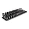 Tekton 3/8in Dr Shallow, Semi-Deep, and Deep 6pt Impact Socket Set w/Rails and Trays, 45pc (1/4-1in) SID91122 - alternate 1