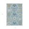 Homeroots 3' X 5' Sky Blue Ivory And Gold Damask Washable Indoor Outdoor Area Rug 599448 - alternate 4