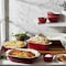 Henckels Ceramic 8-pc Mixed Bakeware & Serving Set - Cherry Red 1021971 - alternate 6