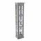 Homeroots Gray Cornice Molding Curio with Glass Door 401665 - alternate 2