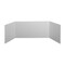 Flipside White Premium Corrugated Plastic Study Carrel Pack of 12 19972-12 - alternate 2