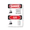 Signmission Safety Sign, OSHA Danger, 18" Height, Forklift Traffic Be Alert Bilingual, D-1218-VC-1265 OS-DS-D-1218-VC-1265 - alternate 1