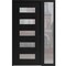 Vdomdoors Aluminum Door Iron 0255 Black Entry Steel Metal Classic Painted 50 x 80 (36+14 x 80)-Right Inswing IRON0255EXD-BLK-W36+14xH80-RH-I - alternate 1