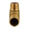 Water Source Heavy-Duty Hydrant Pipe Elbow, 3/4 x 1 in, MNPT x Barb, Brass HE7501NL - alternate 2