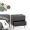 Homeroots 28" Black Two Drawer Nightstand 488756 - alternate 3