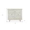 Homeroots 30" White Four Drawer Nightstand 488763 - alternate 3