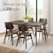 Alaterre Furniture Calais Dining Mid Century 59" Rectangular Dining Table for 4 Solid Wood Kitchen & Dining Room Table ANCA1710 - alternate 2