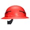 Klein Tools Class E Type-2 Hard Hat, Non-Vented Full Brim Style with Strap, High Visibility Orange 60930T2 - alternate 3