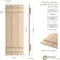 Ekena Millwork Rustic Three Board Joined Board-n-Batten Smooth Faux Wood Shutters, 16 1/2W x 50H, PR SHUBJS16X50SMPR - alternate 6