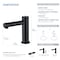 Kibi Circular Touchless Bathroom Faucet with Pop-Up Drain, Plug-In or Battery Powered C-KBF1029MB - alternate 3