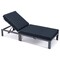 Leisuremod Chelsea Modern Outdoor Chaise Lounge Chair With Black Cushions CLBL-77BL - alternate 3
