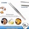 A2Z Scilab Culinary Tweezers, Blunt Serrated Jaws, 5 Inch, Stainless Steel Tongs A2Z-ZR1031 - alternate 2