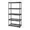 Iron Horse 2300 Riveted Steel Wire Deck Shelving 5-Shelf Unit, 18" D x 36" W x 72" H, Black 22130 - alternate 4