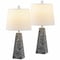 Jonathan Y Owen 20.5" Contemporary Resin LED Table Lamp, Dark Gray Terrazzo, 2PK JYL1037C-SET2 - alternate 1