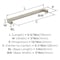 Amerock Metro 5-1/16 inch (128mm) Center-to-Center Satin Nickel Cabinet Pull, 25PK 25VMP37291G10 - alternate 3