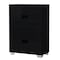 Homeroots 44" Superb Black High Gloss Chest 329646 - alternate 2