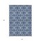 Homeroots 10' X 14' Navy Blue And Ivory Geometric Washable Indoor Outdoor Area Rug 594862 - alternate 4
