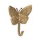 Homeroots 5" Gold Cast Iron Butterfly Wall Hook 612070 - alternate 3