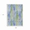 Homeroots 9' X 12' Sky Blue And Fern Green Striped Washable Indoor Outdoor Area Rug 617696 - alternate 3